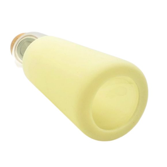 Borosilicate Glass Water Bottle With Bamboo Lid - Picture 2 of 4